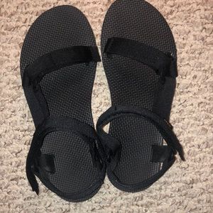 Barely Worn Black Tevas, Women’s Size 8